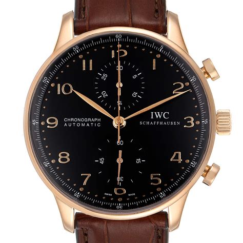 iwc rose gold watch|iwc yellow gold watch price.